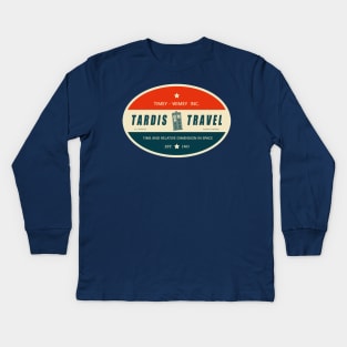 Tardis Travel Kids Long Sleeve T-Shirt